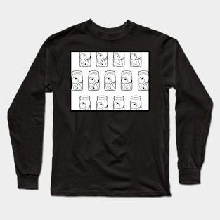 Man in a Jar Pattern Long Sleeve T-Shirt